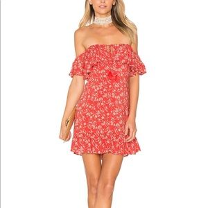 Ale by Alessandra Red floral dress | sz xs